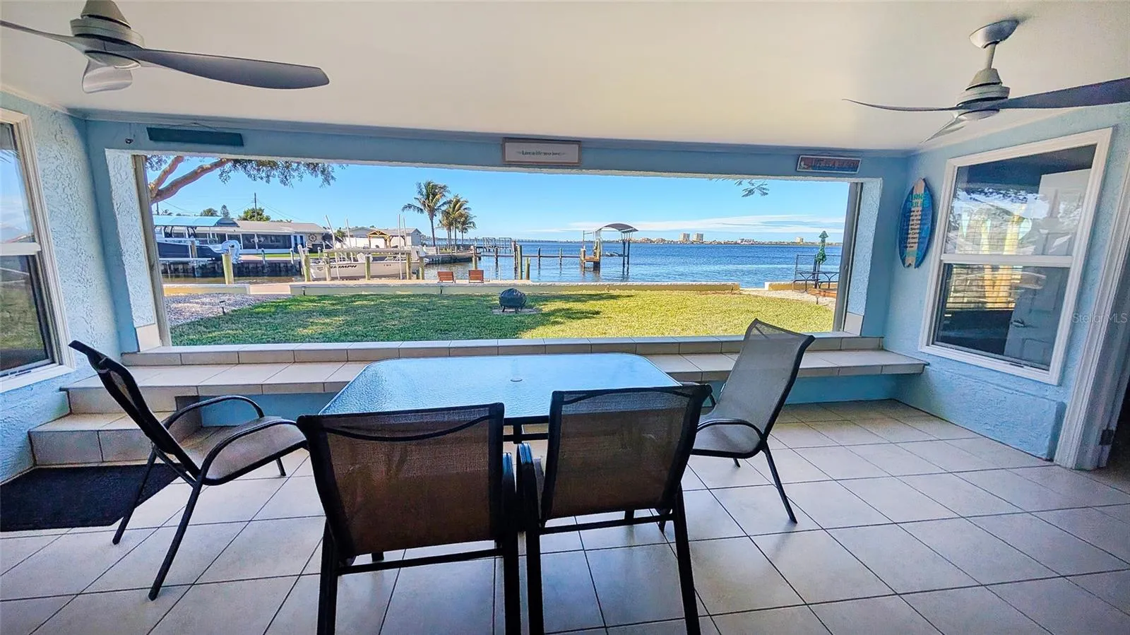 River views from middle Open-Air Sunroom