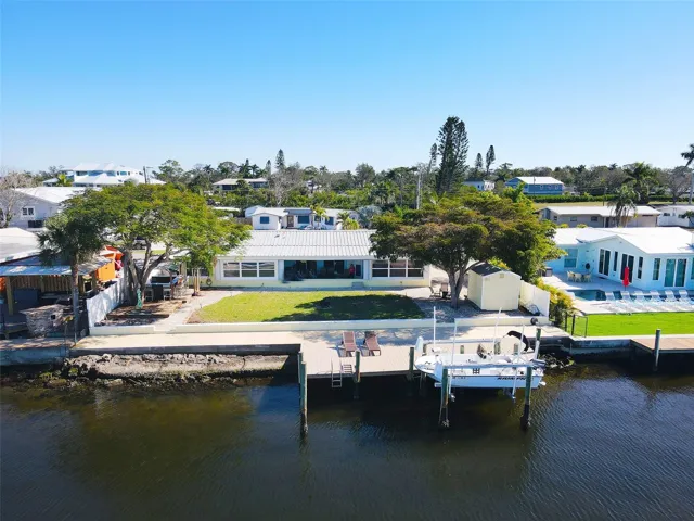 Aerial back of home