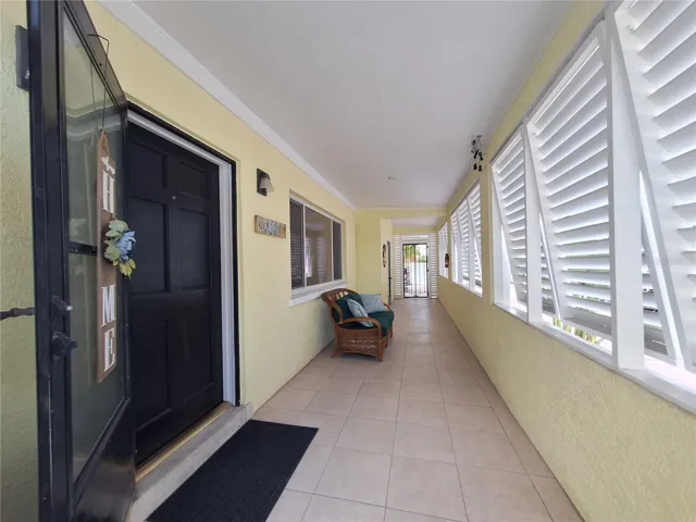 Breezeway entry at front door