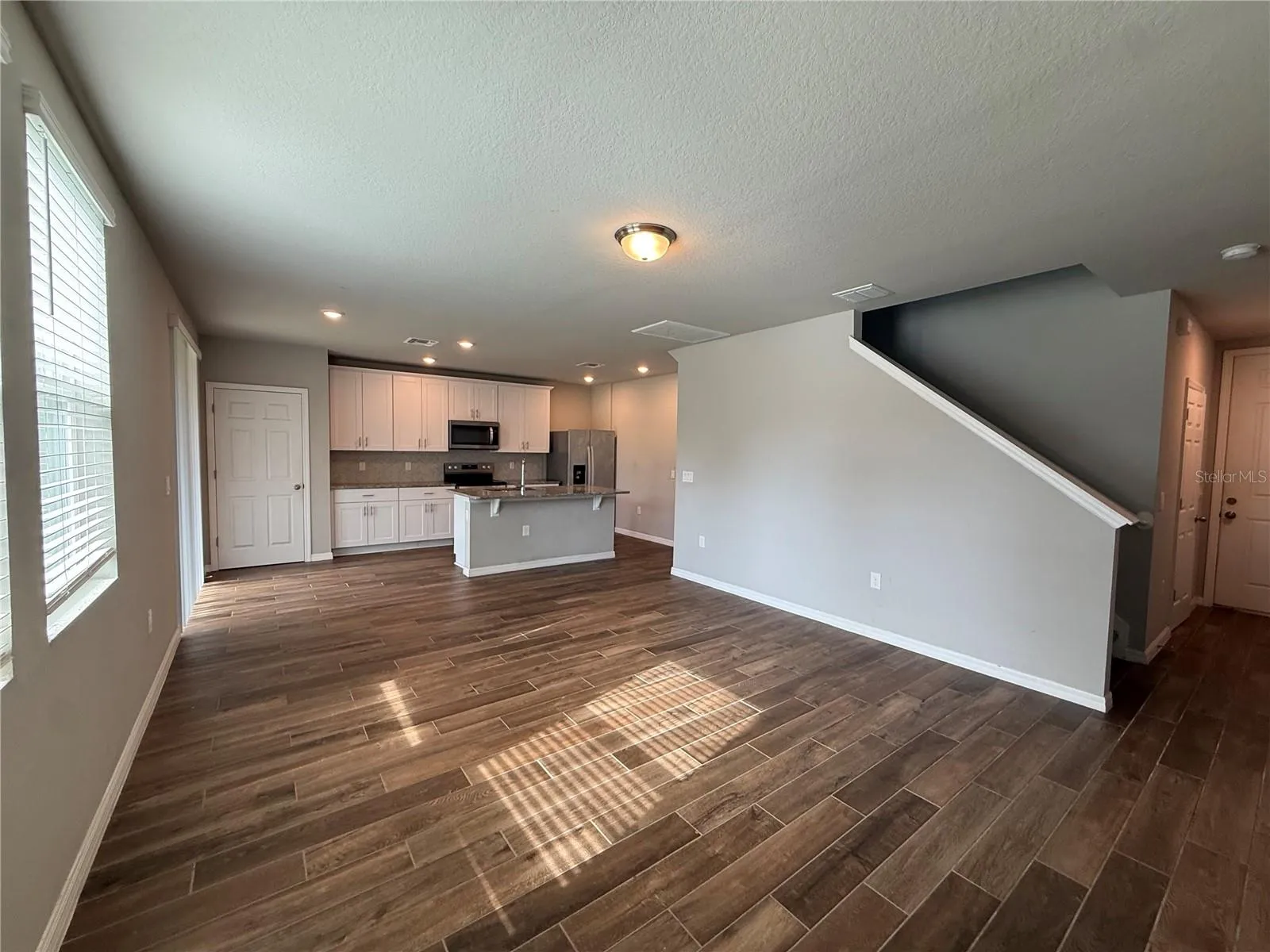 Great room and kitchen
