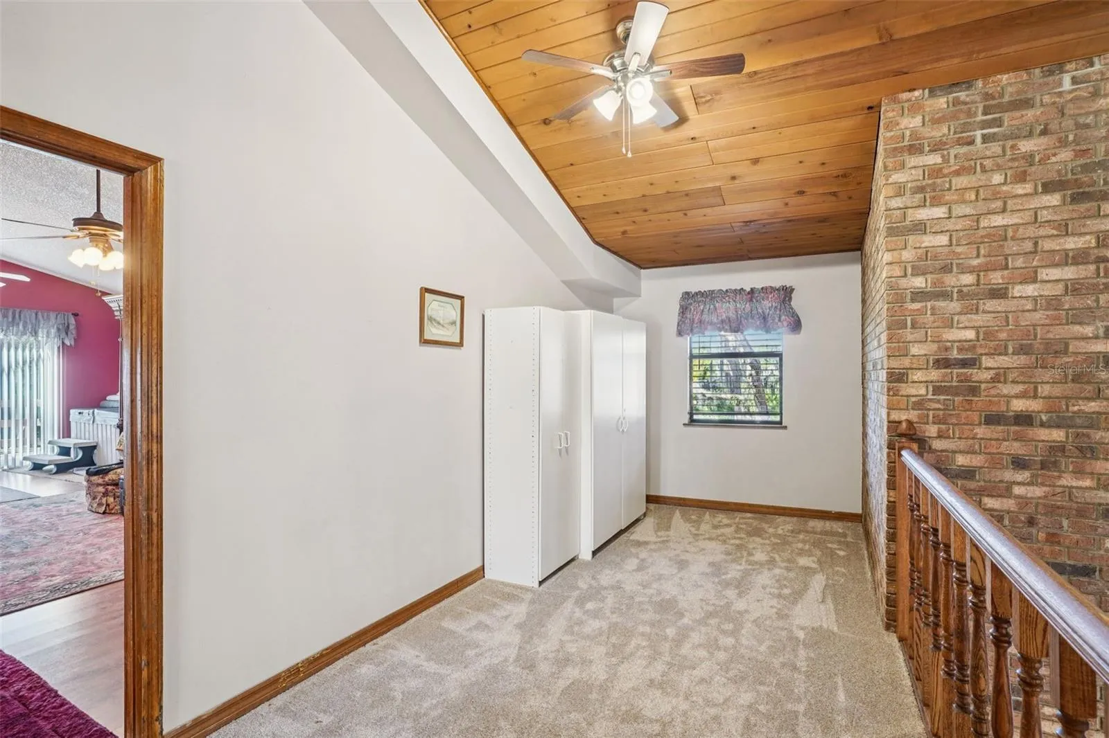 Loft area; perfect for reading nook / study desk