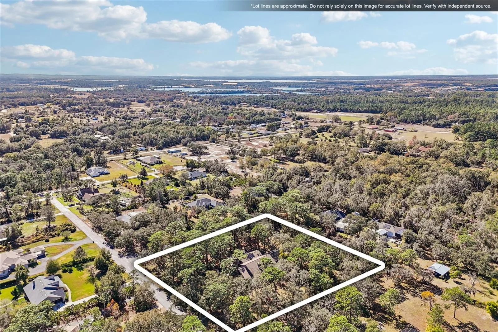 Over 2.5 acres on corner lot