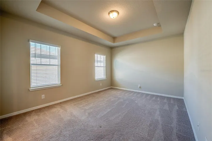 Master Bedroom with tray ceiling