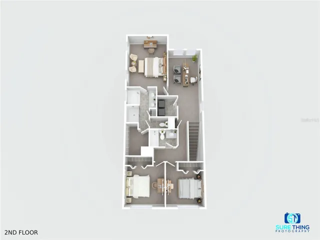 3D Floor Plan - 2nd Floor