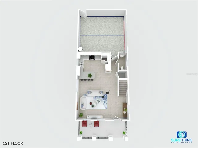 3D Floor Plan - 1st Floor