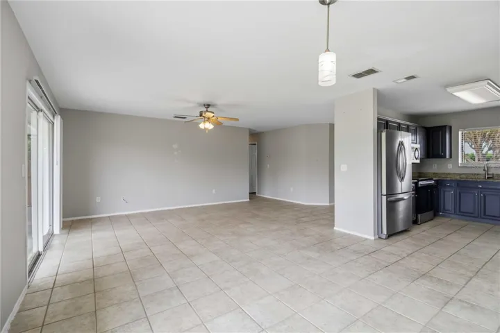 Living room and Kitchen