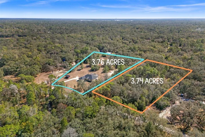 The two adjacent lots.  This lot is the 3.74 AC one.