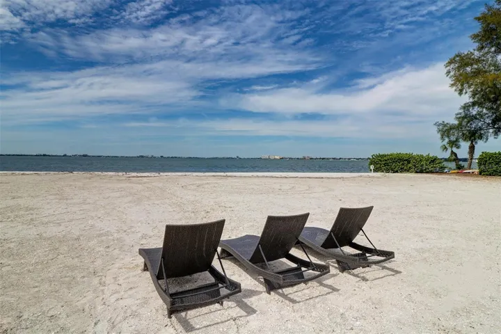 Community private beach