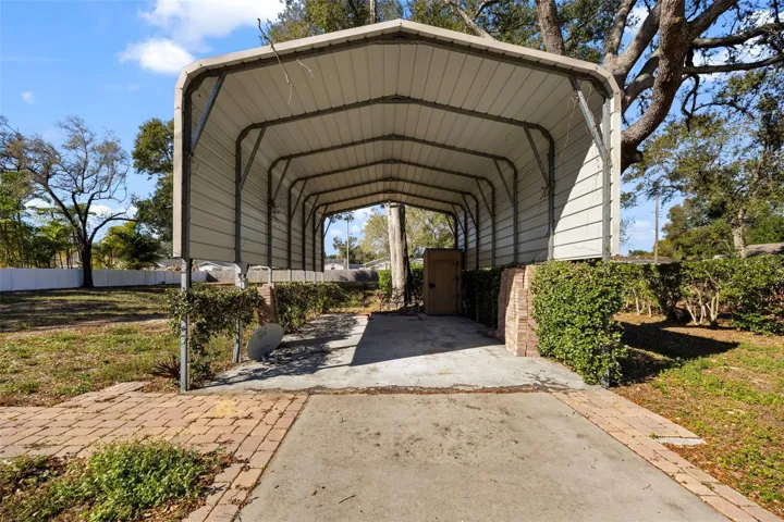 RV carport with water and electric service