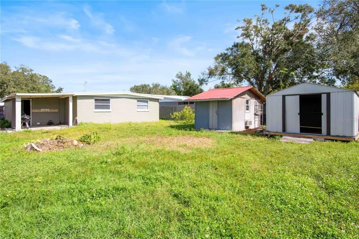 Large backyard