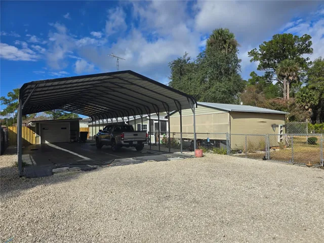 Metal Carport with Garage