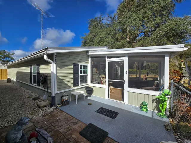 Rear of House with Screened Porch