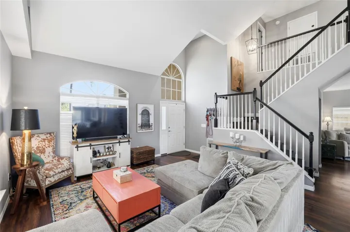 Vaulted ceilings and lots of natural light