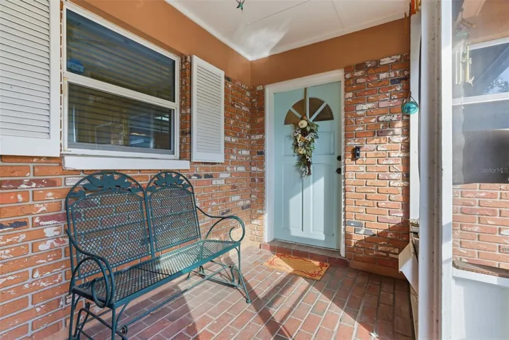 Screened front porch