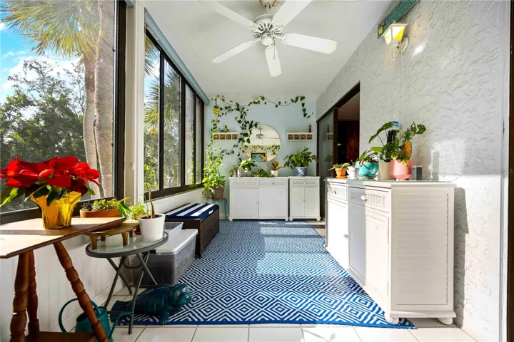 Sun filled porch