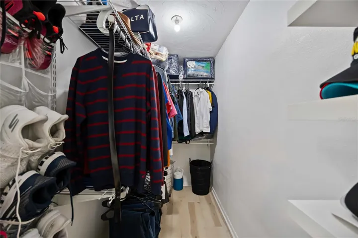 New Walk in closet in Primary Bedroom.