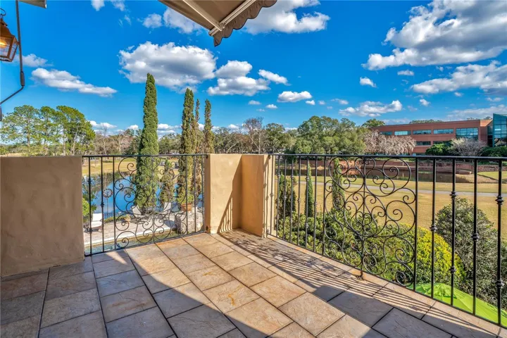 Private balcony overlooking the fairway