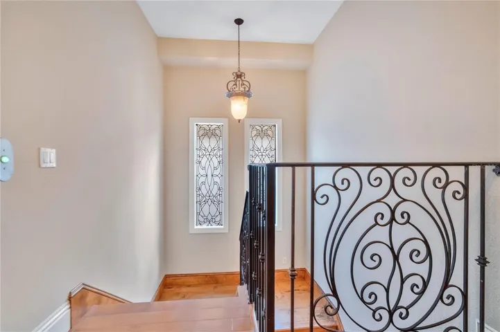 Freshly Painted Interiors and Beautiful Wrought Iron Railings