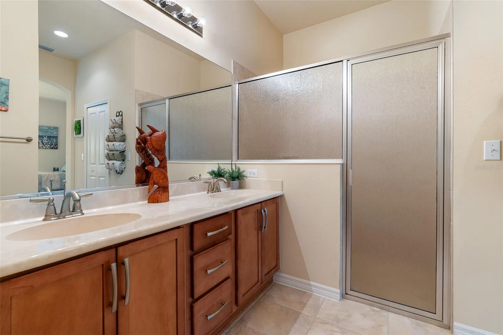 Large Walk-in Tile Shower