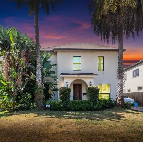 Front of Home with Gorgeous sunset views in back