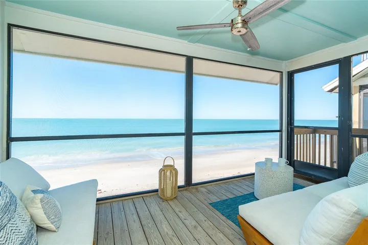 View of Beach and Gulf from Rear Deck.