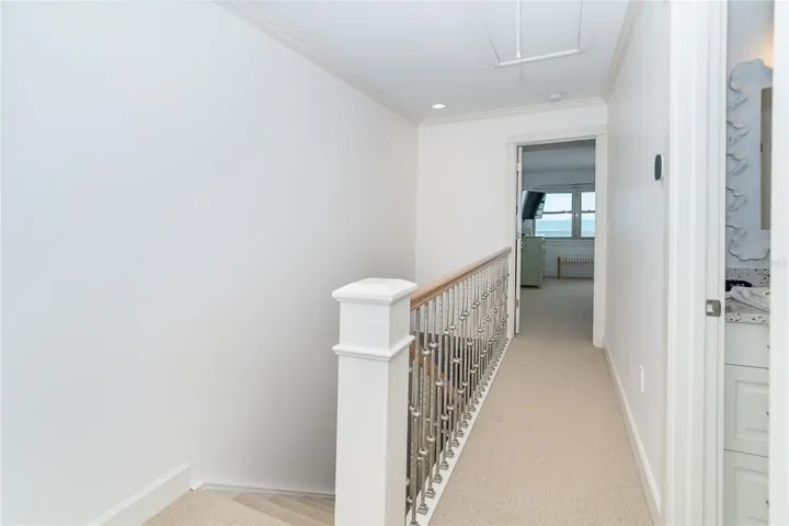 Upstairs.