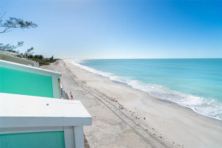 South View of Beach and Gulf from Primary Bedroom.