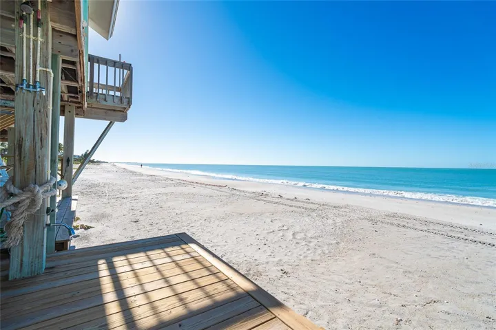 View of Beach and Gulf from Ground Floor Deck.
