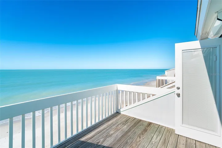 View of Beach and Gulf from Primary Bedroom.