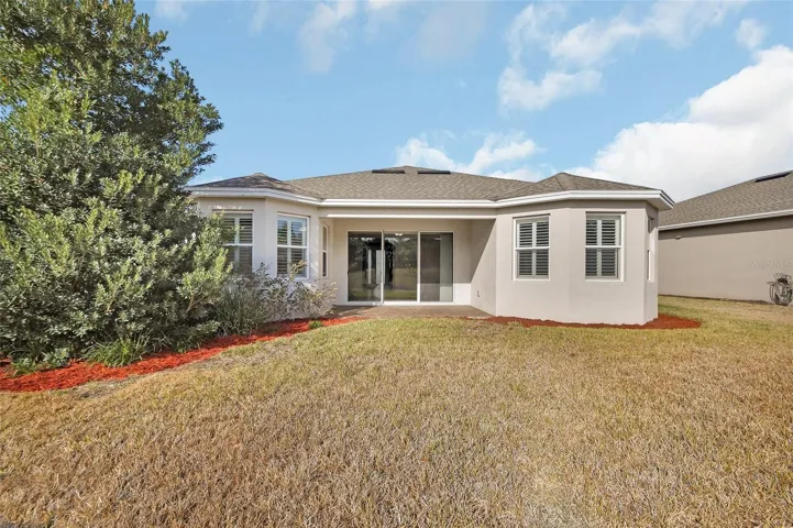 Back view of house - Covered Patio
