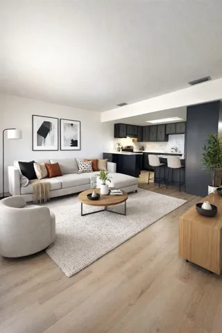 Virtually Staged Living Room