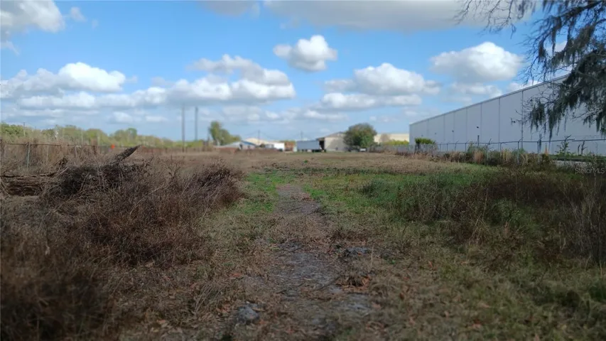 West side of the property looking East