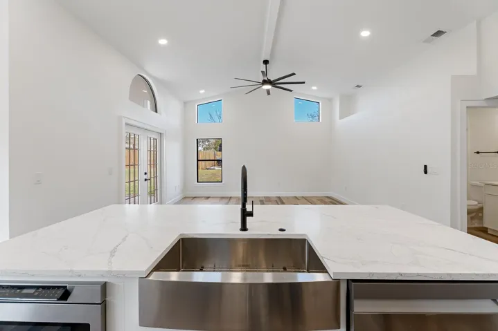 Spacious Kitchen Island with Sink