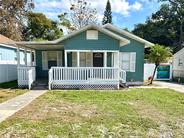Front of home, plenty of parking space.