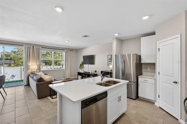 Kitchen and Living Room