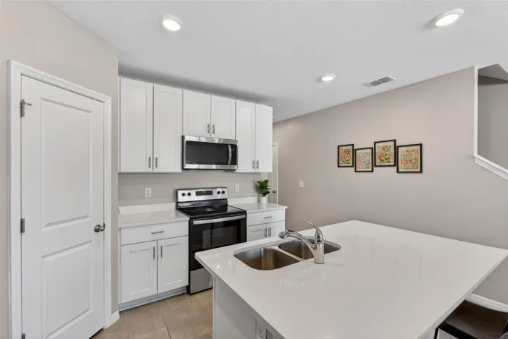 Large walk in pantry in kitchen