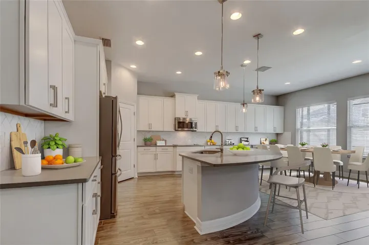 Virtually staged kitchen