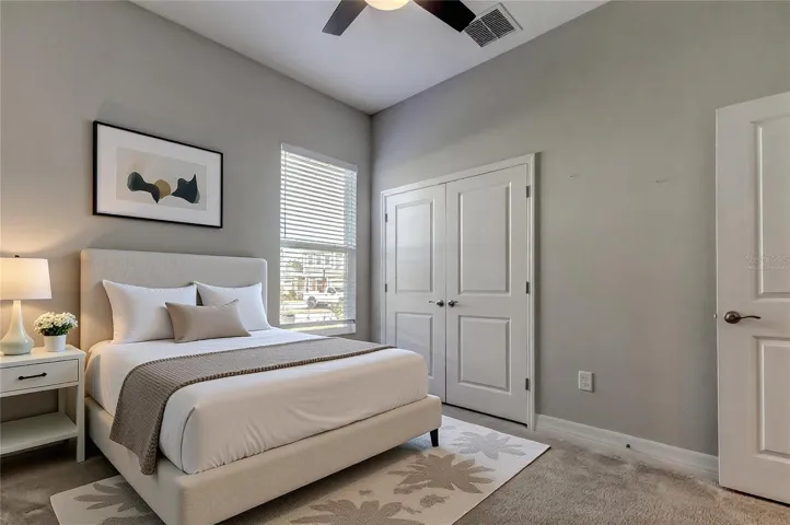 virtually staged bedroom