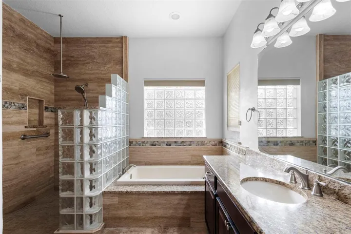 PRIMARY BATH-WALK-IN SHOWER AND TUB