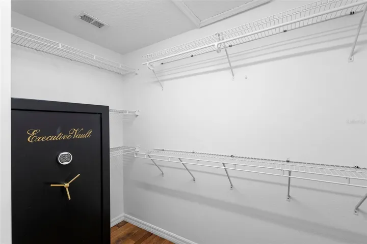 WALK-IN CLOSET WITH SAFE