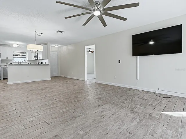 Living Area with new light fitting