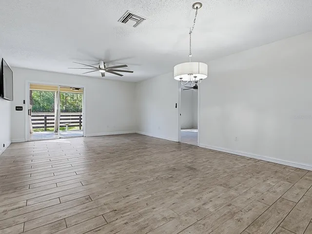 New light fittings and tiled flooring