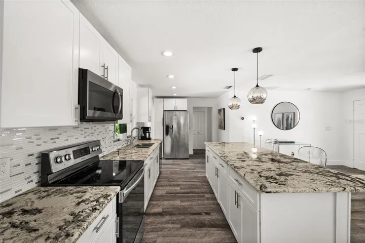 Lots of cabinets and counter space
