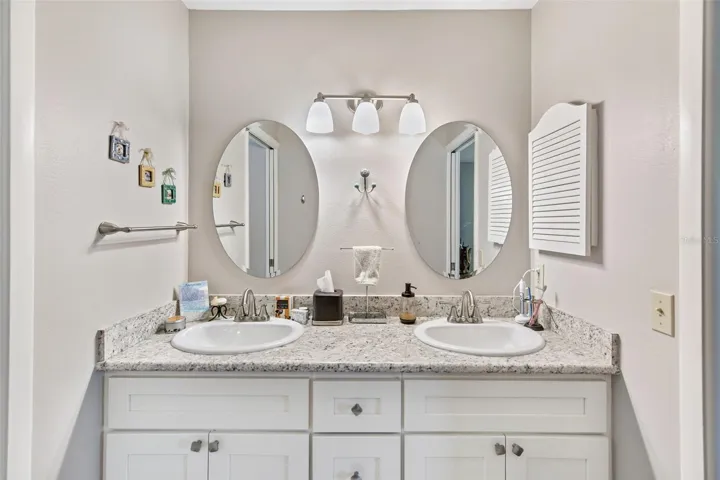 Primary bathroom - dual vanity