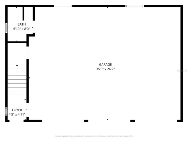 3 car garage floor plan with dwelling above above