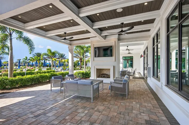 Covered Club House Patio