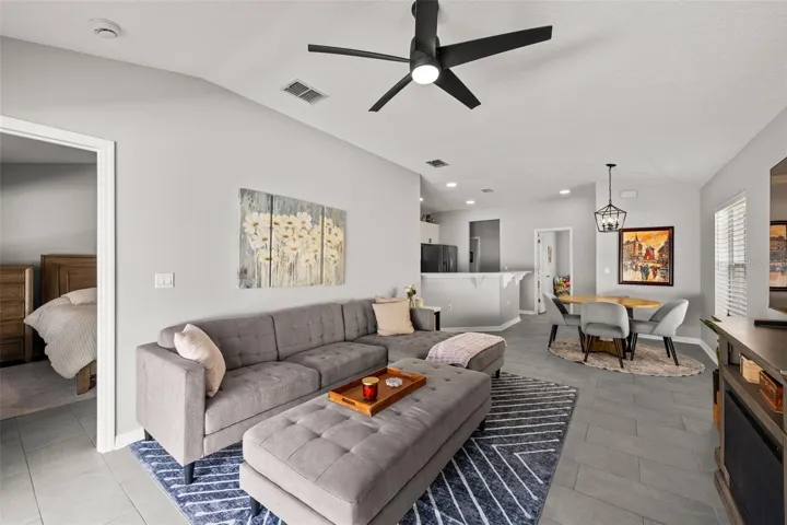 Second view of the open-concept living space