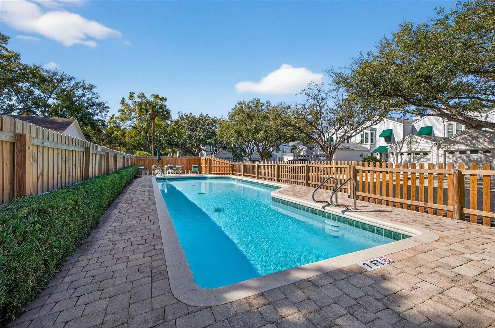 sparkling pool in community