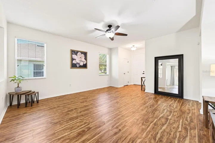Flowing, open concept living areas.