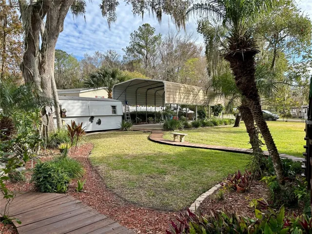 55730 Holiday Cir Side View Of Wk Shop Shed & RV Carport